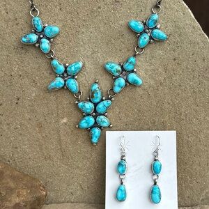Ella Peters turquoise statement necklace